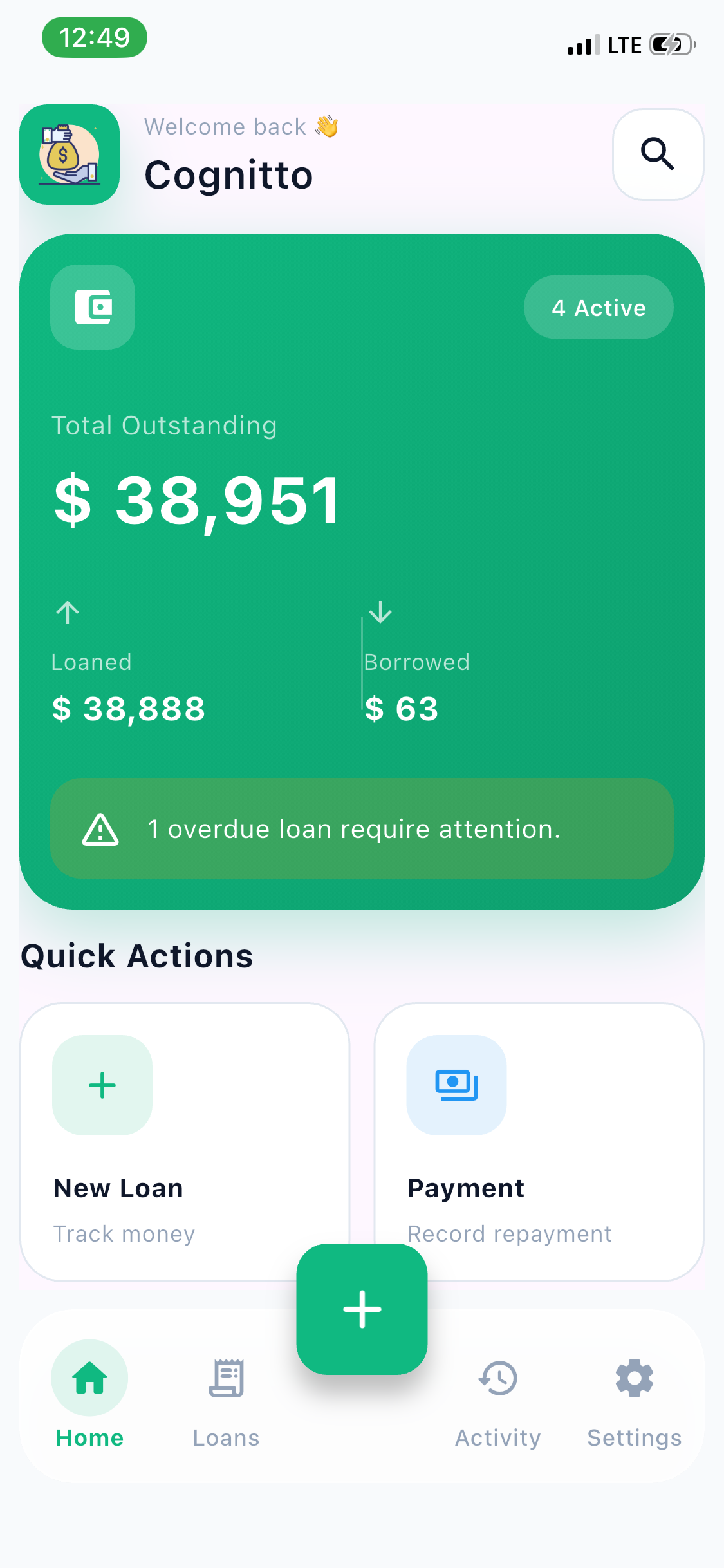 LoanMate Dashboard