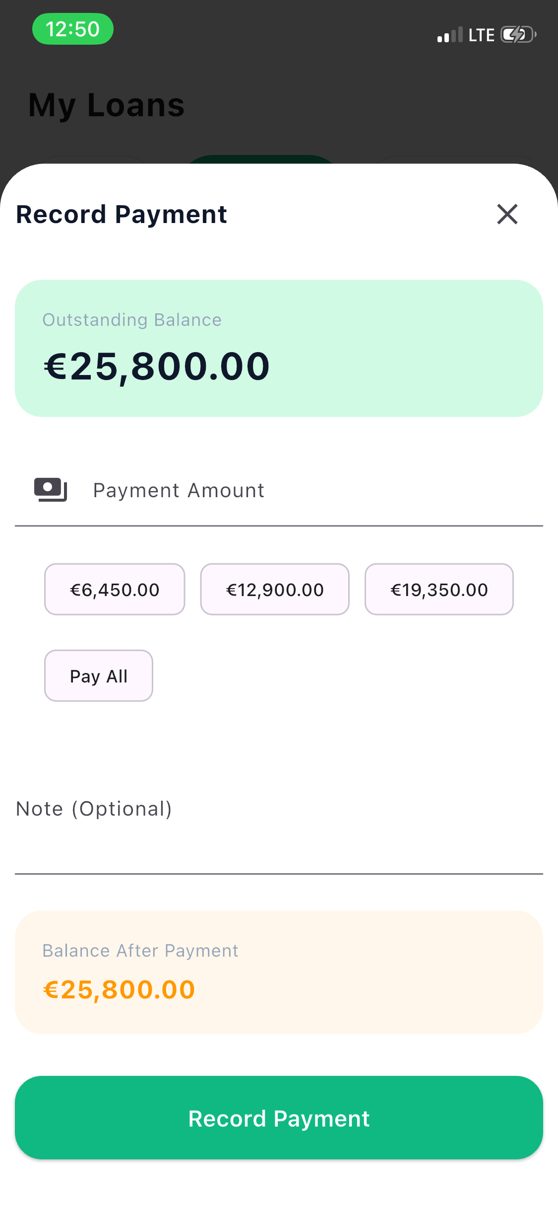 LoanMate Dashboard
