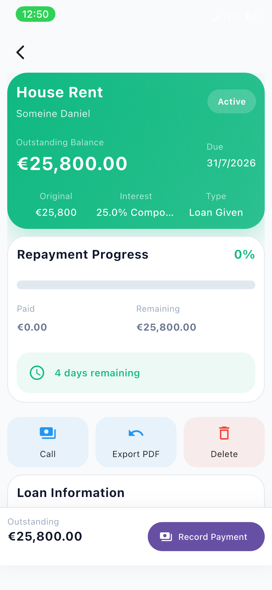 LoanMate Dashboard